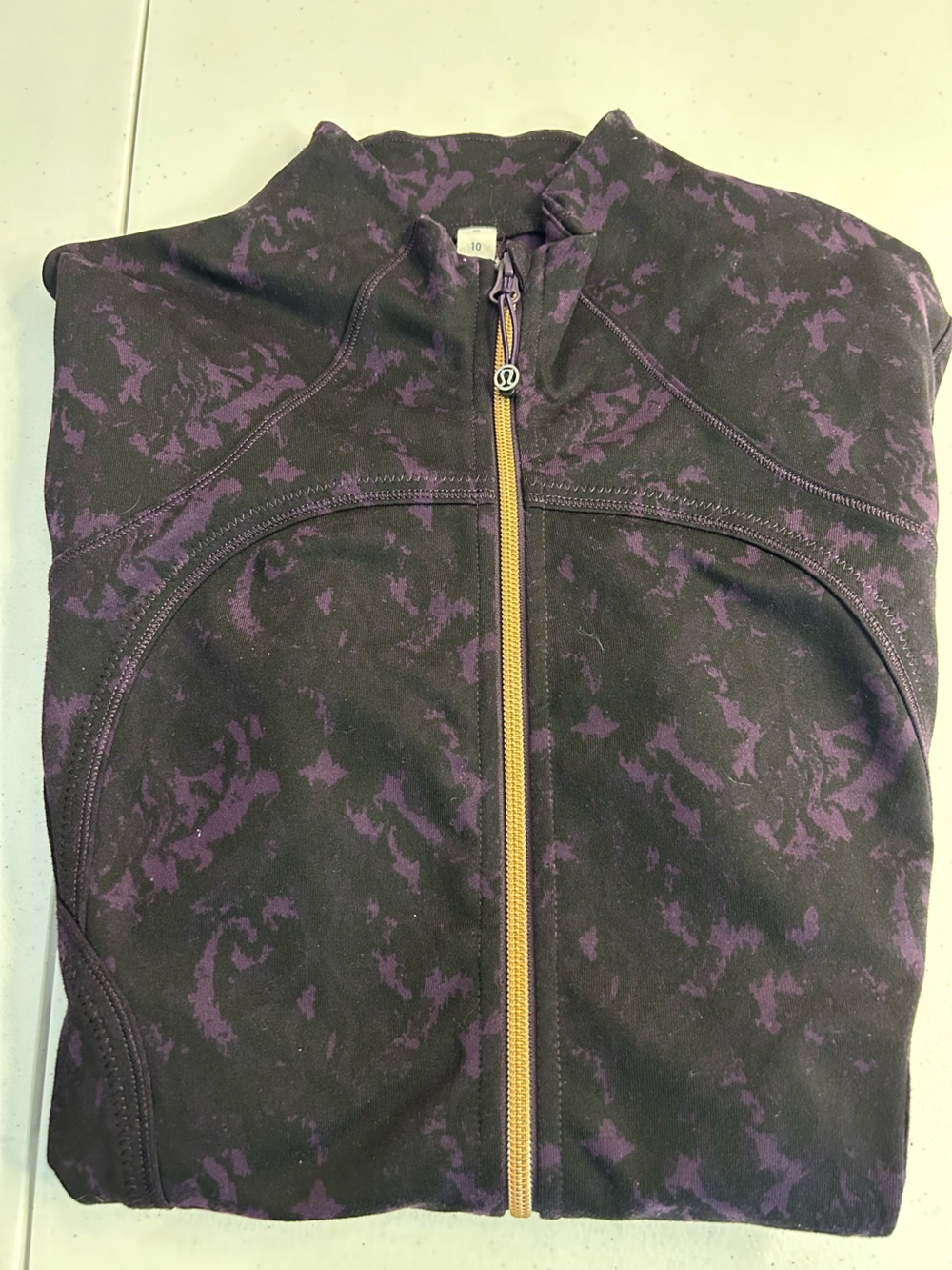 Lululemon Forme Jacket Rose Gold Full Zip Luon Baroque Purple Zinfandel 10